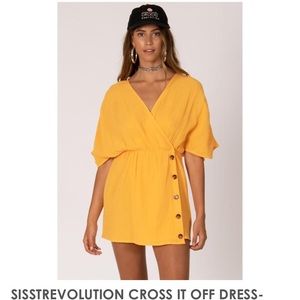 Sisstrevolution Cross it off Dress M NEW